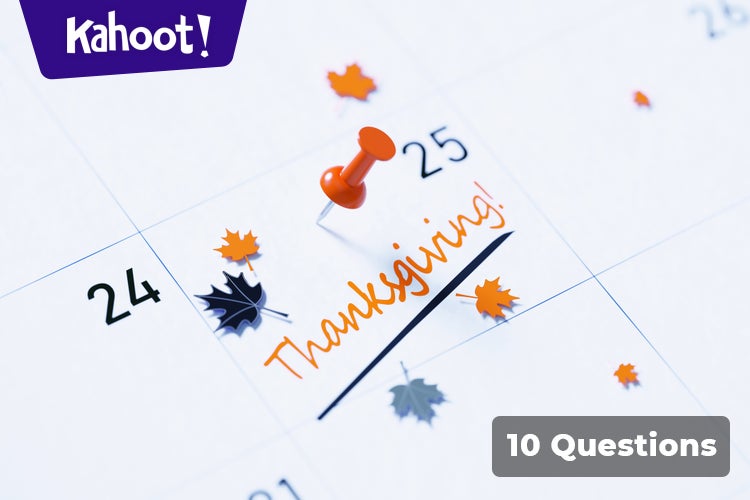 Thanksgiving math kahoot quiz