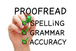 Positive Proofread Checklist Concept