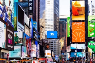 Advertising billboards and LED-screens on Times Square, New York City, USA