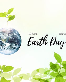 Abstract Illustration to celebrate 22 April Earth Day with symbol of beautiful mother earth with growth fresh strong tree nature in summer of environment green  background.