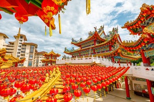 Chinese lanterns in Thean Hou Temple