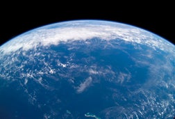 Earths limb from space.
