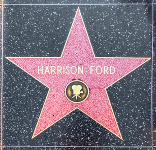 Harrison Fords star on Hollywood Walk of Fame