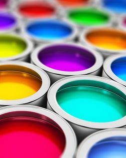 Color paint cans