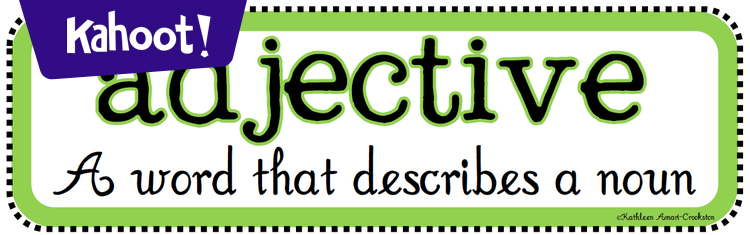 INU311 Adjectives - Kahoot! Quiz