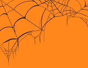 Halloween illustration of cob webs