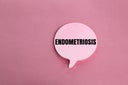 letters of the alphabet with the word ENDOMETRIOSIS. The cause of endometriosis is unknown