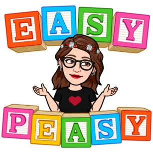 Teacher with easy peasy letter blocks