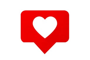 Notifications icon, heart shape