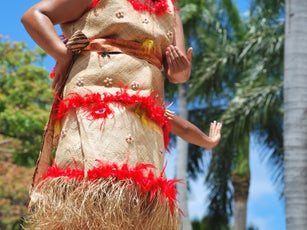 Traditional Polynesian Dress Details.