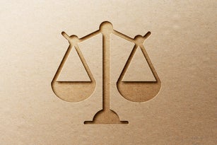 justice balance in papercut style