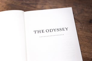 Open Book, Title Page: The Odyssey (Homer)