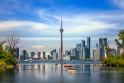 Boating in Lake Ontario, Toronto, Canada