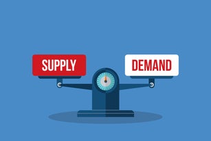 Supply and demand on the balance scale