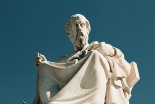 Statue of the ancient Greek philosopher Plato