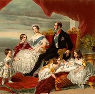 QUEEN VICTORIA, PRINCE ALBERT AND THEIR CHILDREN (XXXL with lots of details)