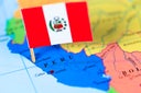 Map and flag of Peru