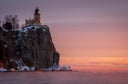Split Rock Lighthouse on the shores of Lake Superior at Two Harbors, United States