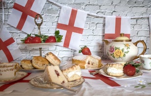 St Georges day   England  afternoon tea