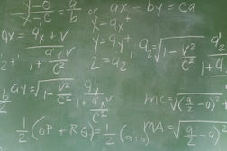 Blackboard with math equations