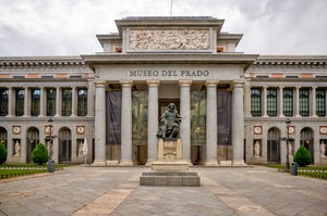 Exterior of the Museo del Prado Centro district in Madrid in Spain