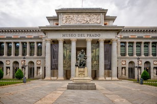 Exterior of the Museo del Prado Centro district in Madrid in Spain