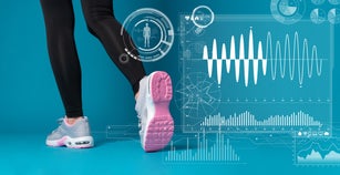 Fitness and technology concept. Sports tech.