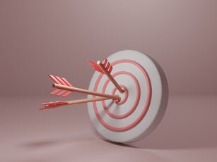 Arrow target success concept
