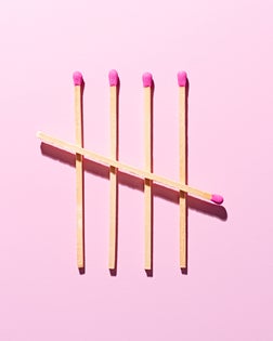 Tally Chart Composed of Matchsticks