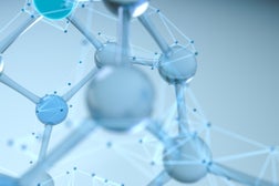 Molecules and biology, biological concept, 3d rendering.