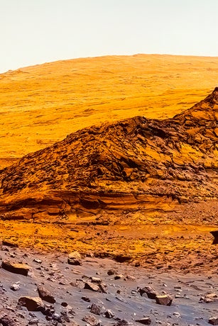 Land Feature On Mars