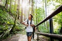 Young Boy Enjoying The View While Hiking