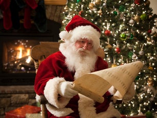 santa claus checking his list