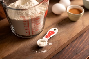 Measured Ingredients for Baking a Recipe