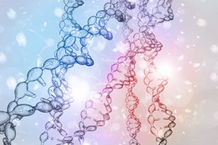 DNA Strands 3D Illustration