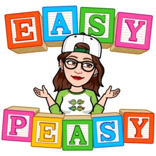 Teacher with easy peasy letter blocks