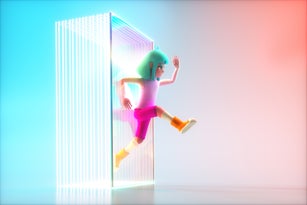 Jumping through metaverse portal