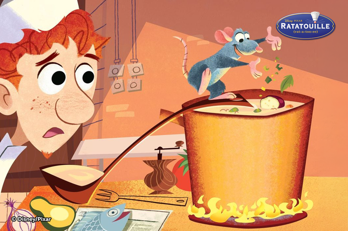 Disney Pixar Ratatouille subtraction practice kahoot with Remy and Linguini