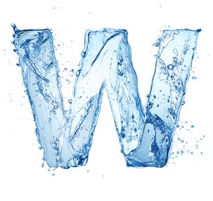 water letter W