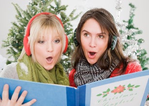 Women singing Christmas carols