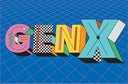 Generation X or Gen X Generation Name typography web banner design