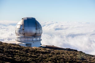 Roque de los Muchachos telescope and astronomical observatory on the island of La Palma